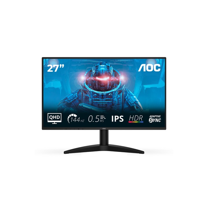 AOC MONITOR GAMING 27 LED IPS QHD 16:9 0,5MS 144Hz 300 CDM, DP/HDMI