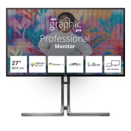 AOC MONITOR 27 IPS 16:9 QHD 4MS 350 CDM, USB-C, PIVOT, DP/2HDMI, GRAP.