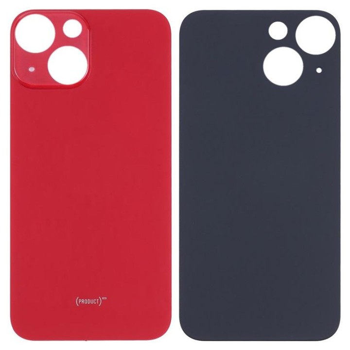 COVER POSTERIORE DI VETRO (BIG HOLE) PER APPLE IPHONE 13 MINI 5.4 ROS.