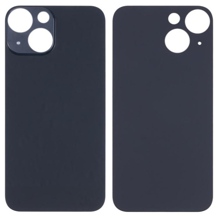 COVER POSTERIORE DI VETRO (BIG HOLE) PER APPLE IPHONE 13 MINI 5.4 NERO