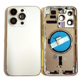 COVER POSTERIORE PER APPLE IPHONE 14 PRO 6.1 BIANCO MATERIALE ORIGINA.