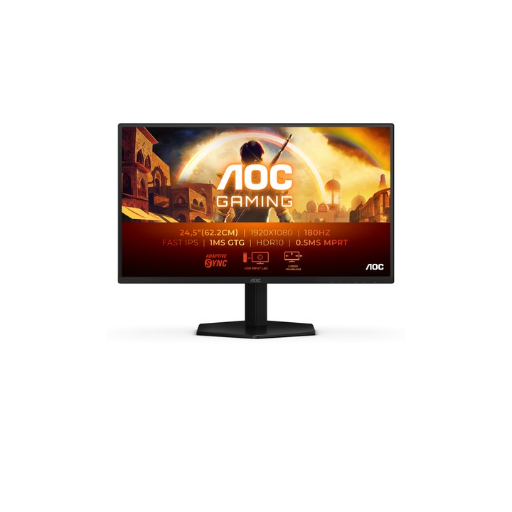 AOC MONITOR GAMING 24,5 FHD 1MS 180HZ 300 CDM, DP/HDMI