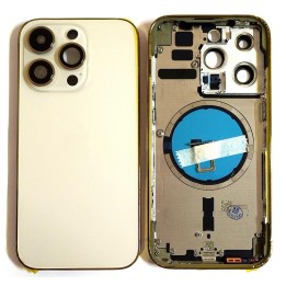 COVER POSTERIORE PER APPLE IPHONE 14 PRO 6.1 ORO MATERIALE ORIGINALE..