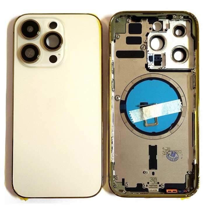 COVER POSTERIORE PER APPLE IPHONE 14 PRO 6.1 ORO MATERIALE ORIGINALE..