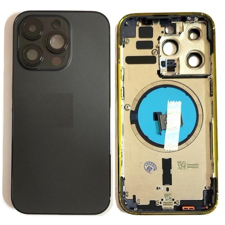 COVER POSTERIORE PER APPLE IPHONE 14 PRO 6.1 NERO MATERIALE ORIGINALE.