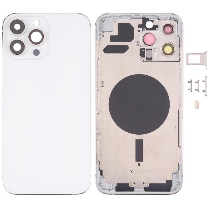 COVER POSTERIORE PER APPLE IPHONE 13 PRO MAX 6.7 BIANCO OEM (SENZA NF.
