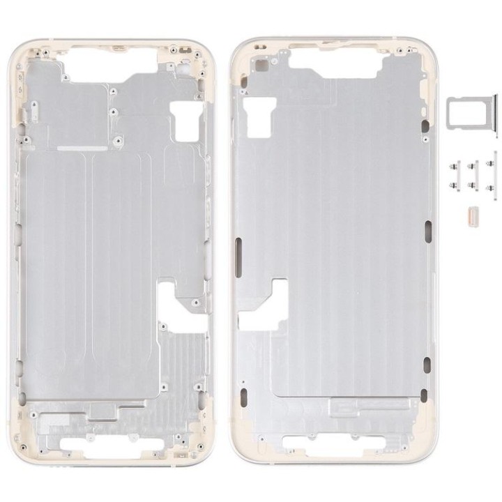 COVER CENTRALE A PER APPLE IPHONE 14 6.1 BIANCO MATERIALE ORIGINALE