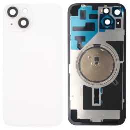 COVER POSTERIORE DI VETRO CON SUPPORTO PER APPLE IPHONE 14 6.1 BIANCO.