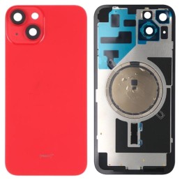 COVER POSTERIORE DI VETRO CON SUPPORTO PER APPLE IPHONE 14 6.1 ROSSO..