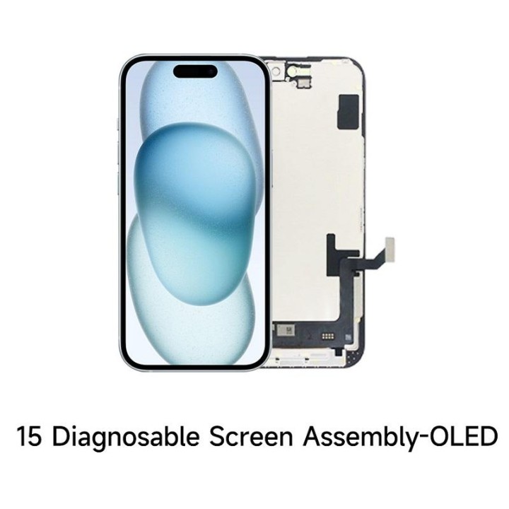 TOUCHSCREEN + DISPLAY OLED DISPLAY COMPLETO PER APPLE IPHONE 15 6.1 J.