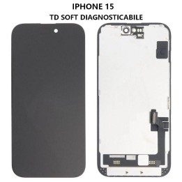 TOUCHSCREEN + DISPLAY OLED DISPLAY COMPLETO PER APPLE IPHONE 15 6.1 T.