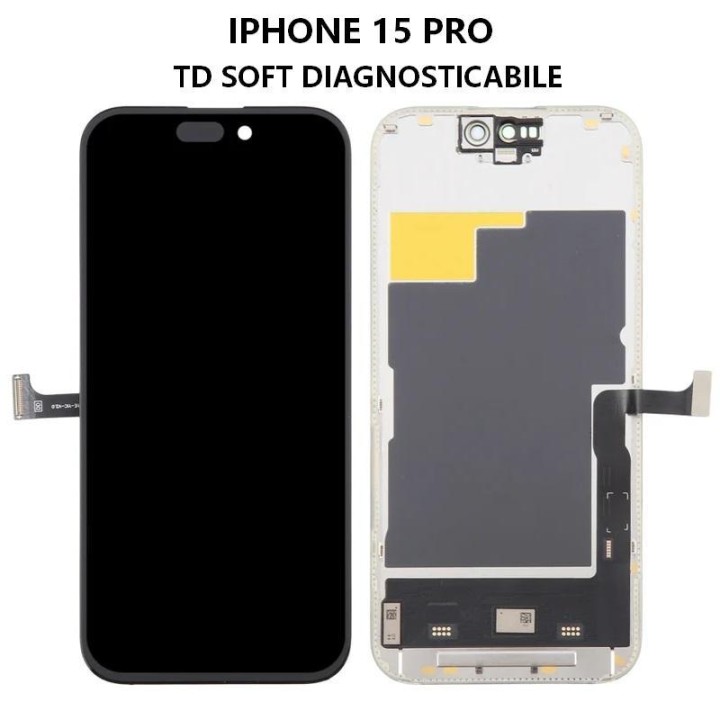 TOUCHSCREEN + DISPLAY OLED DISPLAY COMPLETO PER APPLE IPHONE 15 PRO 6.