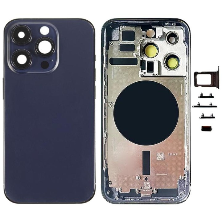COVER POSTERIORE PER APPLE IPHONE 14 PRO 6.1 VIOLA OEM (SENZA NFC)