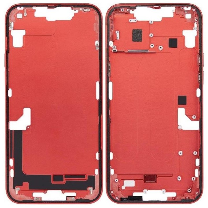 COVER CENTRALE A PER APPLE IPHONE 14 PLUS 6.7 ROSSO MATERIALE ORIGINA.