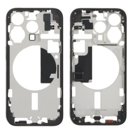 COVER CENTRALE A PER APPLE IPHONE 15 PRO 6.1 NERO MATERIALE ORIGINALE