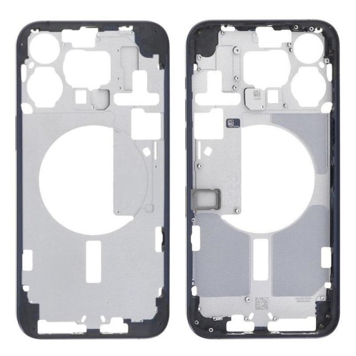 COVER CENTRALE A PER APPLE IPHONE 15 PRO MAX 6.7 BLU MATERIALE ORIGIN.