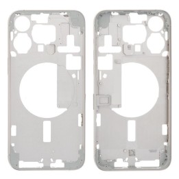 COVER CENTRALE A PER APPLE IPHONE 15 PRO MAX 6.7 BIANCO MATERIALE ORI.
