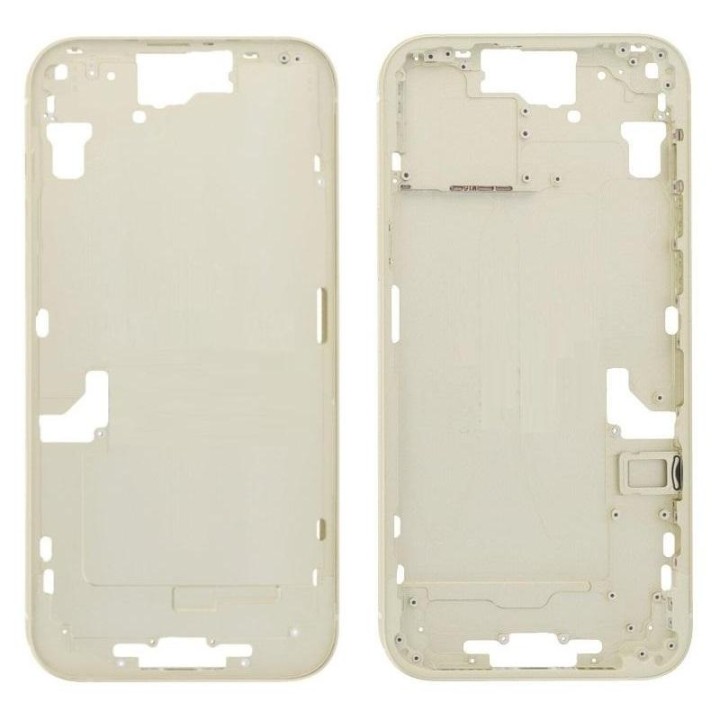 COVER CENTRALE A PER APPLE IPHONE 15 PLUS 6.7 GIALLO MATERIALE ORIGIN.
