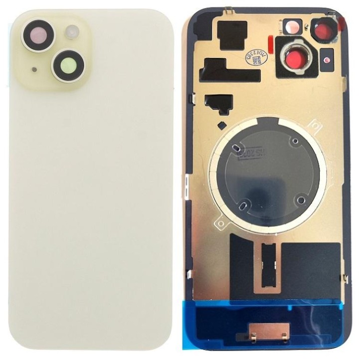 COVER POSTERIORE DI VETRO CON SUPPORTO PER APPLE IPHONE 15 PLUS 6.7 G.