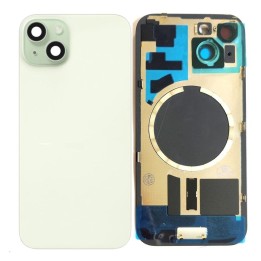 COVER POSTERIORE DI VETRO CON SUPPORTO PER APPLE IPHONE 15 6.1 VERDE..
