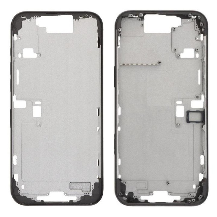 COVER CENTRALE A PER APPLE IPHONE 16 PRO MAX 6.9 NERO MATERIALE ORIGI.