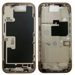COVER CENTRALE A PER APPLE IPHONE 16 PRO 6.3 ORO MATERIALE ORIGINALE