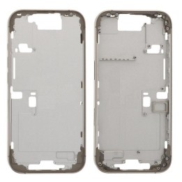 COVER CENTRALE A PER APPLE IPHONE 16 PRO 6.3 TITANIO NATURALE MATERIA.
