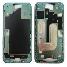 COVER CENTRALE A PER APPLE IPHONE 16 PLUS 6.7 VERDE MATERIALE ORIGINA.