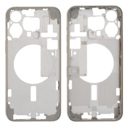 COVER CENTRALE A PER APPLE IPHONE 15 PRO MAX 6.7 TITANIO NATURALE OEM