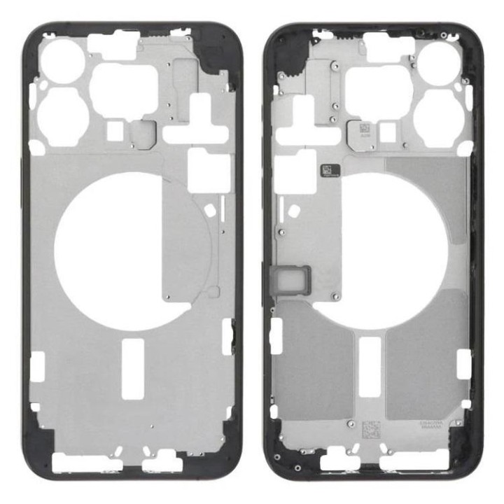 COVER CENTRALE A PER APPLE IPHONE 15 PRO MAX 6.7 NERO OEM