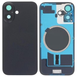 COVER POSTERIORE DI VETRO CON SUPPORTO PER APPLE IPHONE 16 6.1 NERO (.