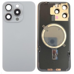 COVER POSTERIORE DI VETRO CON SUPPORTO PER APPLE IPHONE 15 PRO MAX 6..