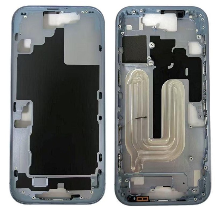 COVER CENTRALE A PER APPLE IPHONE 17 6.3 BLU MATERIALE ORIGINALE