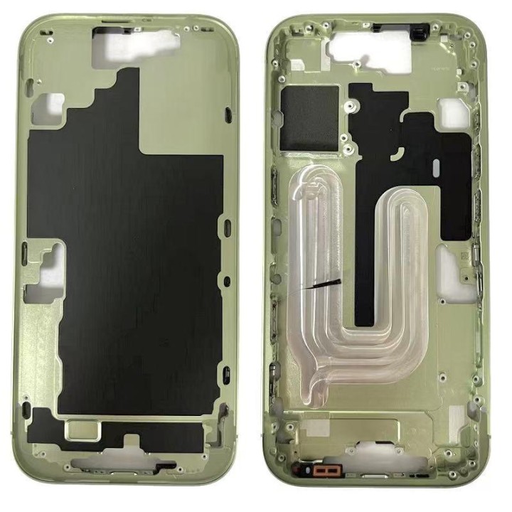COVER CENTRALE A PER APPLE IPHONE 17 6.3 VERDE MATERIALE ORIGINALE