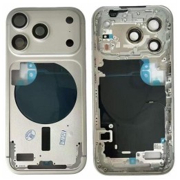 COVER CENTRALE A PER APPLE IPHONE 17 PRO 6.3 ARGENTO MATERIALE ORIGIN.