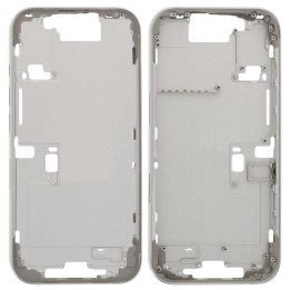 COVER CENTRALE A PER APPLE IPHONE 16 PRO 6.3 BIANCO OEM (SENZA PULSAN.