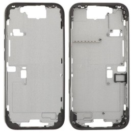 COVER CENTRALE A PER APPLE IPHONE 16 PRO 6.3 NERO OEM (SENZA PULSANTE.
