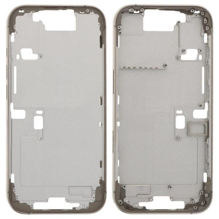 COVER CENTRALE A PER APPLE IPHONE 16 PRO 6.3 TITANIO NATURALE OEM (SE.
