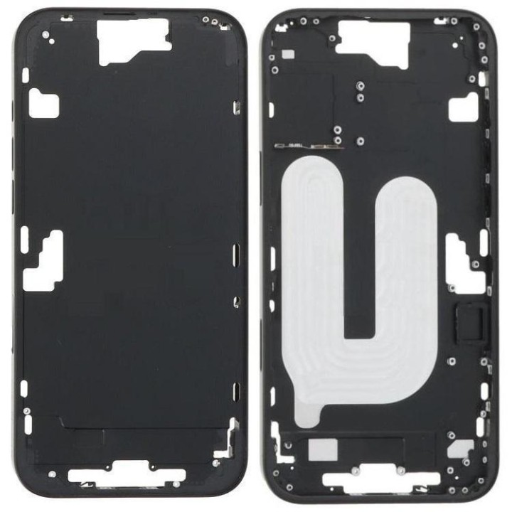 COVER CENTRALE A PER APPLE IPHONE 16 PLUS 6.7 NERO OEM (SENZA PULSANT.