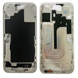 COVER CENTRALE A PER APPLE IPHONE 16 PLUS 6.7 BIANCO MATERIALE ORIGIN.
