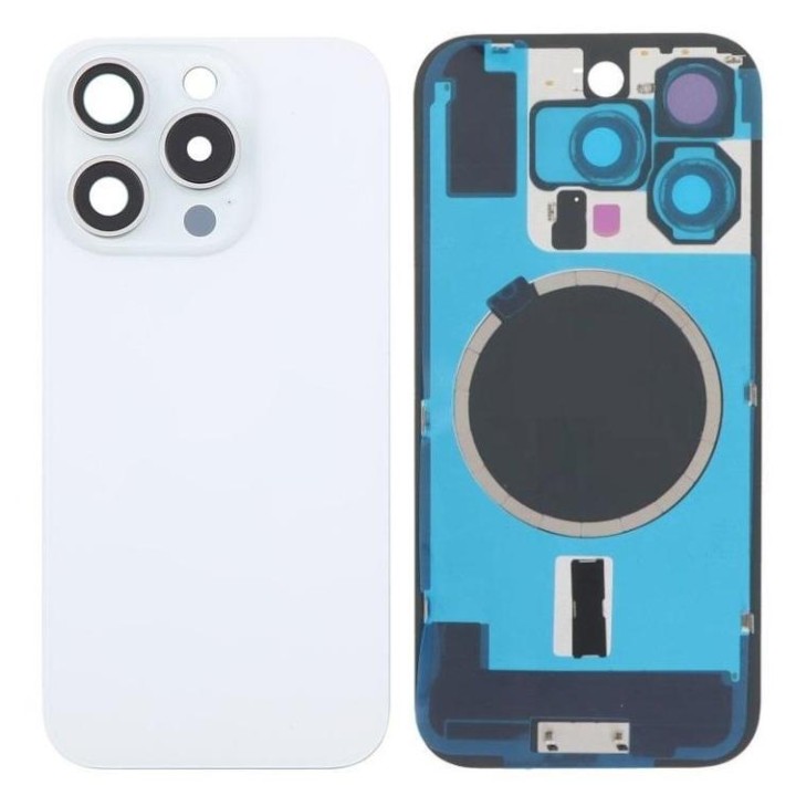 COVER POSTERIORE DI VETRO CON SUPPORTO PER APPLE IPHONE 16 PRO 6.3 BI.