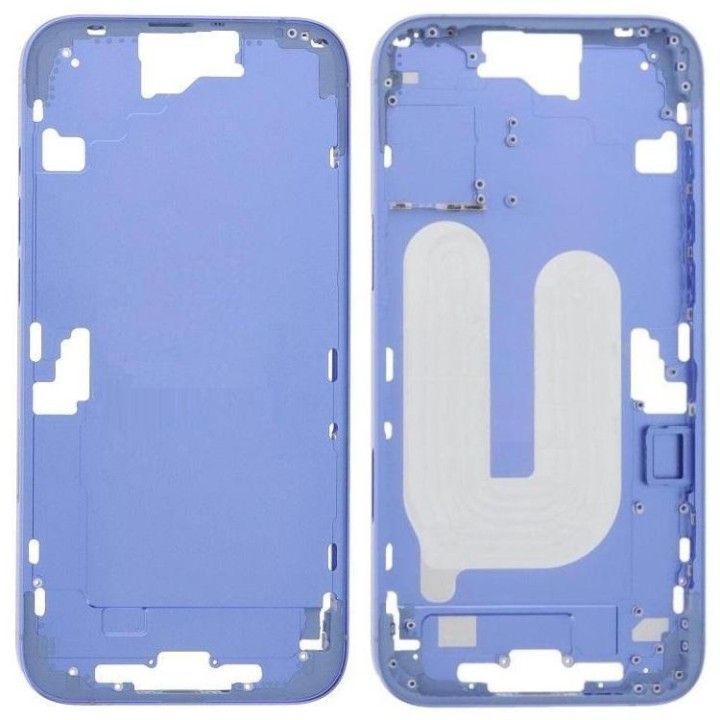 COVER CENTRALE A PER APPLE IPHONE 16 PLUS 6.7 BLU OEM (SENZA PULSANTE.