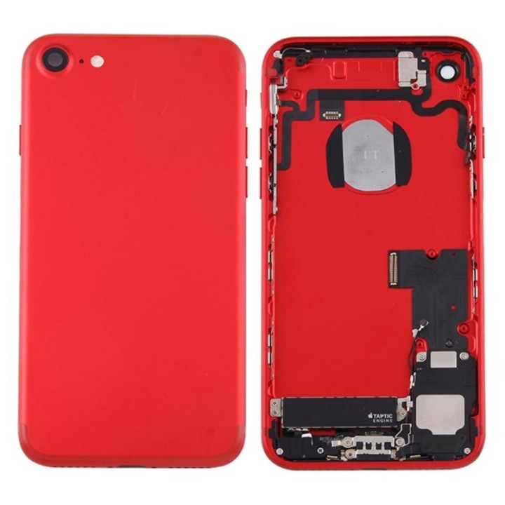 COVER POSTERIORE CON RICAMBI PER IPHONE 7G 4.7 ROSSO MATERIALE ORIGIN.