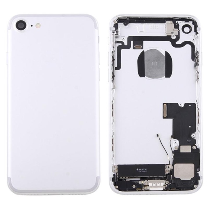 COVER POSTERIORE CON RICAMBI PER IPHONE 7G 4.7 BIANCO MATERIALE ORIGI.