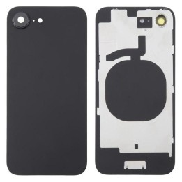 COVER POSTERIORE DI VETRO CON SUPPORTO PER APPLE IPHONE 16E 6.1 NERO..