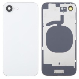 COVER POSTERIORE DI VETRO CON SUPPORTO PER APPLE IPHONE 16E 6.1 BIANC.
