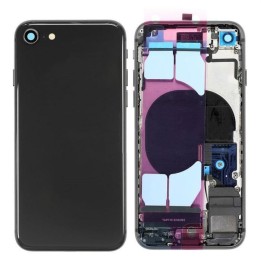 COVER POSTERIORE CON RICAMBI PER APPLE IPHONE SE 2020 4.7 NERO MATERI.