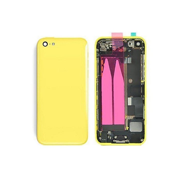 COVER POSTERIORE COMPLETO ORIGINALE PER IPHONE5C IPHONE 5C GIALLO