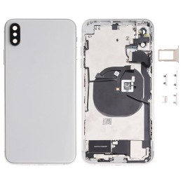 COVER POSTERIORE CON RICAMBI PER APPLE IPHONE XS MAX 6.5 BIANCO MATER.