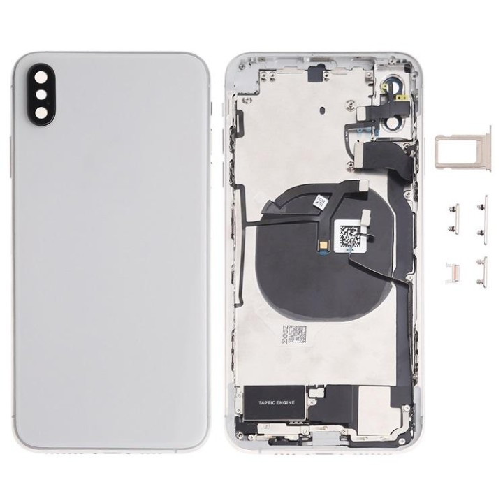 COVER POSTERIORE CON RICAMBI PER APPLE IPHONE XS MAX 6.5 BIANCO MATER.